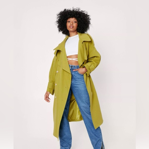 Petite Oversized Trench Coat - Picture 2 of 3